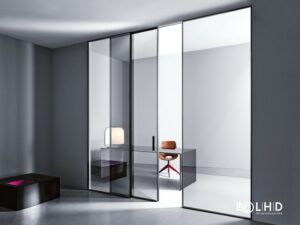 Cửa đi trượt nhôm Slim nội thất