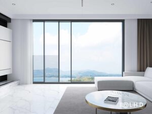 Cửa trượt ngoại thất Slim Panorama 3 cánh tự động