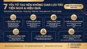 Thiết kế khách sạn hiện đại: 7 yếu tố tạo nên không gian lưu trú tiện nghi và hiệu quả