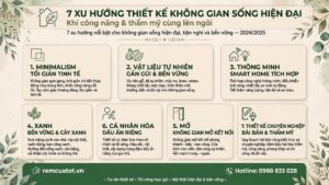 Xu hướng thiết kế không gian sống hiện đại: Khi công năng và thẩm mỹ cùng lên ngôi
